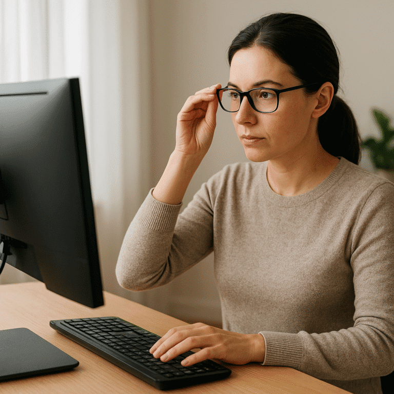 Jak dbać o wzrok przy pracy z komputerem?